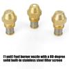 80 Degree Copper Fuels Burners Nozzle With Build In Stainless Steel Filter For Industrial Boilers And Heating Equipment