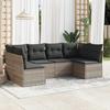 VidaXL Garden Lounge Set with Cushions 6 Pcs, Sofas with Adjustable Feet, Outdoor Furniture Set Patio Terrace, 3217392