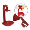 10Pcs Chicken Waterer Cup with Hanging Bracket - Durable Red Drinker for Poultry Farm Coop Watering System