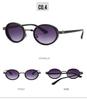 Metal Style Small Frame European & American Oval Sunglasses - UV Protection for Men & Women