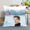 45x45cm Crash Landing On You Hyun Bin Pillowcase Bedroom Home Decorative Pillow Cover Square Zipper Pillow Cases Satin Fabric