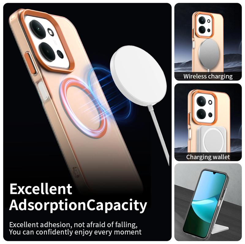 For Xiaomi Redmi 15C Case Xiaomi Redmi 15C Cover Magnetic Matte Durable Bumper Shell Protective Phone Cases On Redmi 15C Funda