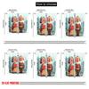 2pcs,2D plane printing Curtains Roller Blinds Grandmother and Grandfather Love Story Durable 100% Polyester Fabric (without rod)