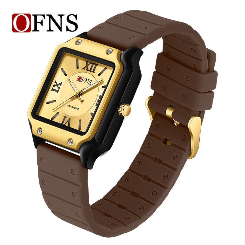 Ofns 7501 Student Quartz Watch For Exam Simple Waterproof Luminous Dial Analog Wristwatch For Boys Girls Teenagers School Gift