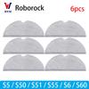 עבור אביזרים לשואב אבק Roborock S5 S50 S51 S55 S6 S60 S6 Pure: מסנן HEPA, מטלית מיקרופייבר, מברשת צדית, מברשת ראשית, חלקי חילוף