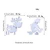 Puppy Wall Hanging Epoxy Mold Diy Keychain Pendant Wall Decoration Christmas Elk Ornament for Key Pendant Silicone Mold