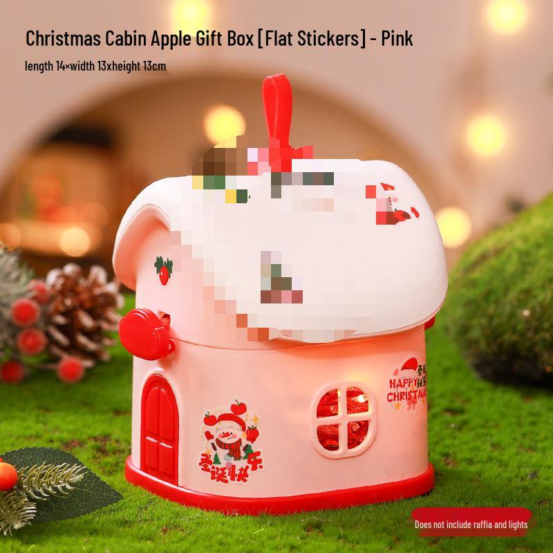 Christmas Eve Apple Gift Box - Creative Little House Candy Packaging for Kids