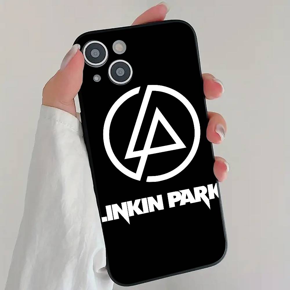 Rock Band L-Linkin Park Phone Case Cool Black Silicone Soft For IPhone 16 15 14 13 12 11 X XR Plus Pro Max Plus