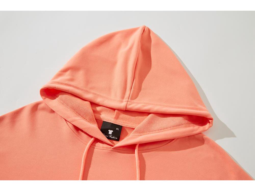 Euro Size Unisex Dropped Shoulder Twill Hooded Sweatshirt - Casual Versatile Style