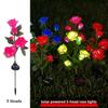 3/5 Heads LED Simulated Solar Lights Waterproof 5 Colors Outdoor Decorative Solar Light Garden Solar Lights