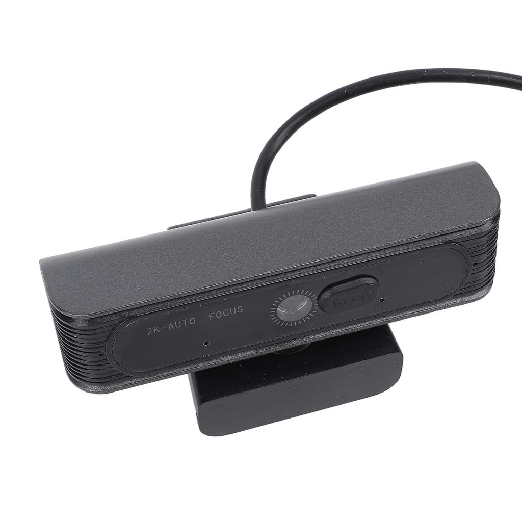 USB Webcam 2K HD Auto Focus Clear Computer Web Camera with Noise Cancelling Microphone for Conferenc