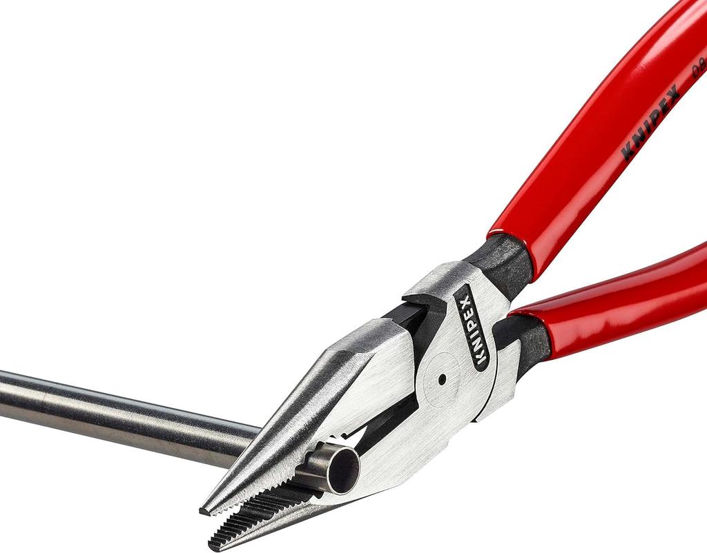 KNIPEX Needle Nose Plastic Pliers, Handle, 185mm, 0821-185