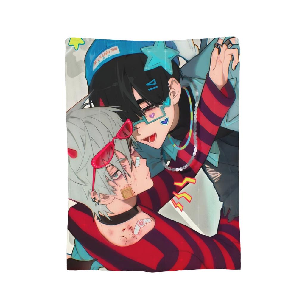 Alien Stage Anime Blankets Flannel  Winter   Multifunction Soft Throw Blankets for Home Bedroom Bedspreads