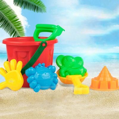 7Pcs Summer Kids Bucket Shovel Rake Mold Outdoor Game Beach Sand