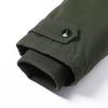 Brown 3D Pocket Casual Cotton Zipper Jacket - Thick, Warm, Loose Fit, Large Size