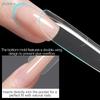 240Pcs Trapezoid Nail Dual Forms - Clear Acrylic Nail Extension Molds for Gel Nail Extension & Salon Use