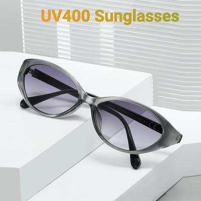 New Trends Cat Eye Small Frame Elliptical Sunglasses Women High End Fashion Sun Glasses Outdoor UV400 Eye Protection Sunglasses