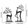 Weihnachtsdeko Rentierfigur Hirschstatue Weihnachtsgeschenke Elegant Modern Metall