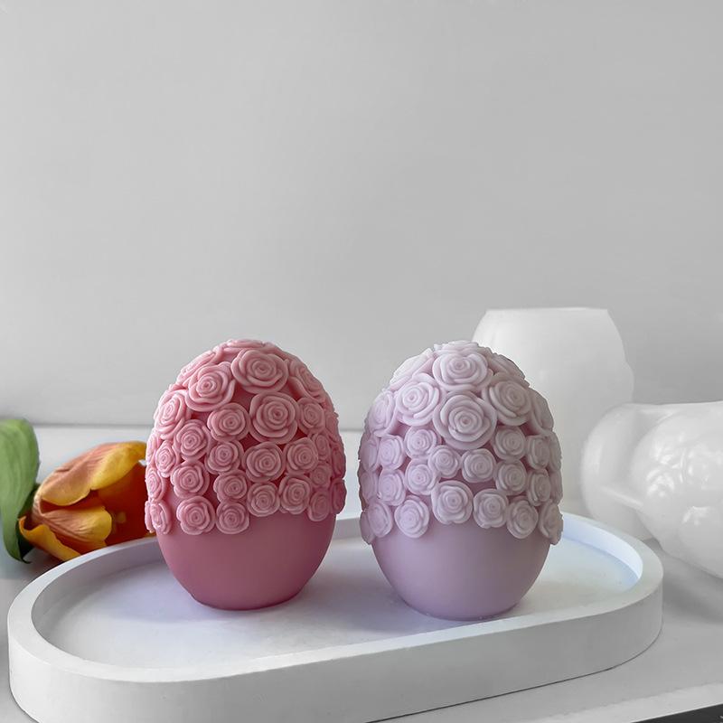 DIY Easter Egg Silicone Mold Handmade Aroma Candle Plaster Easter Decoration Molds Candle Making Supplies