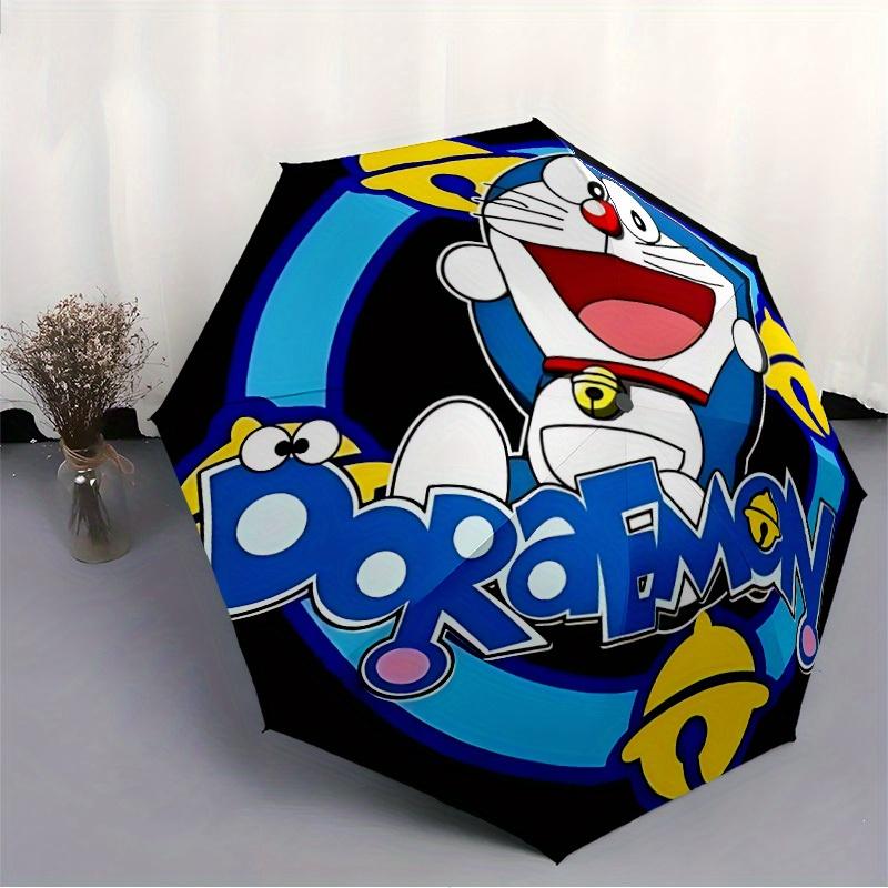1pc Doraemon Automatic Opening/closing Umbrella, Foldable Sunshade, Perfect Gift for Friends, Durable Plastic Handle yy250808081