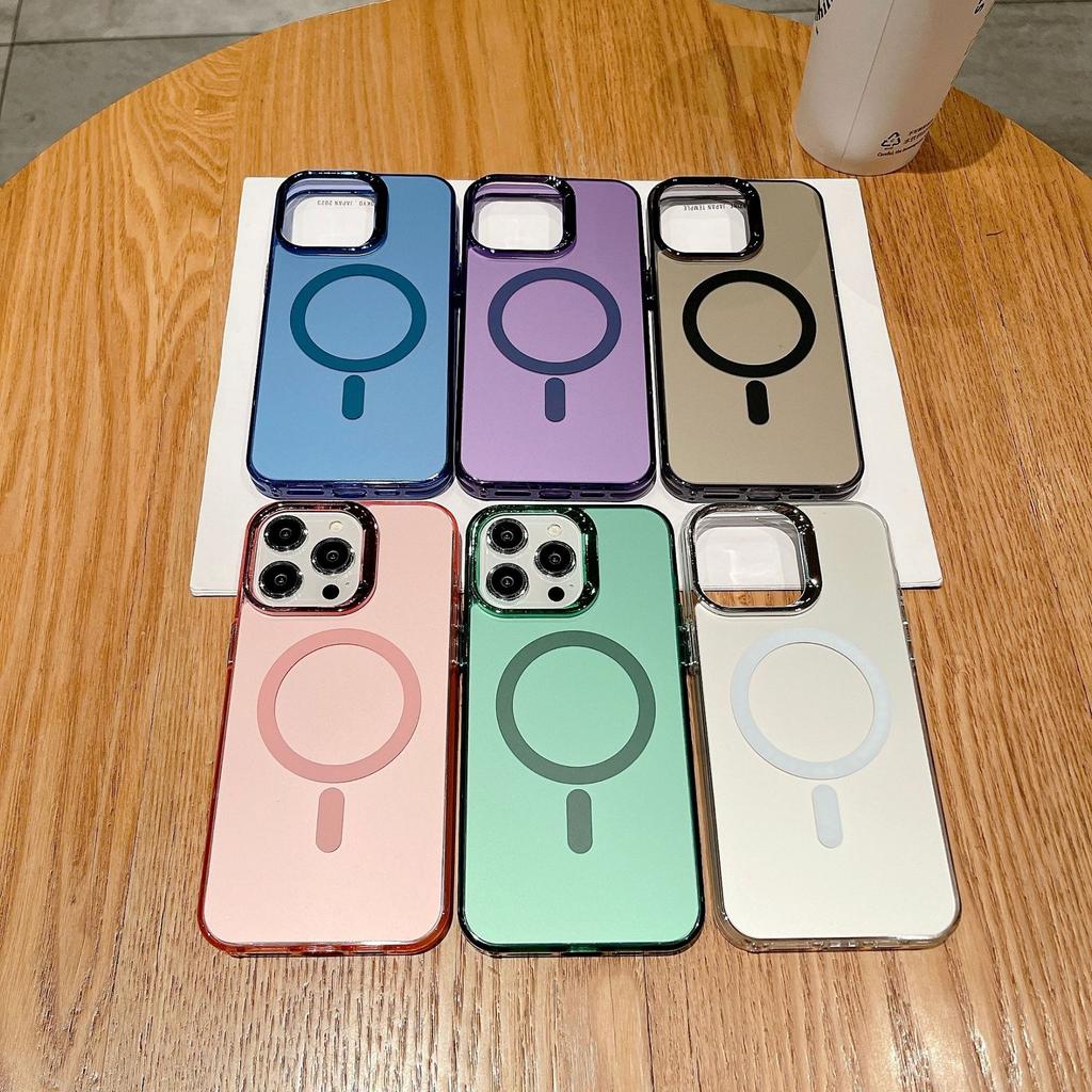 [Electroplating IMD magnetic attraction] New mobile phone case Apple 16PROMAX magnetic mobile phone case is suitable for 14PRO large holes