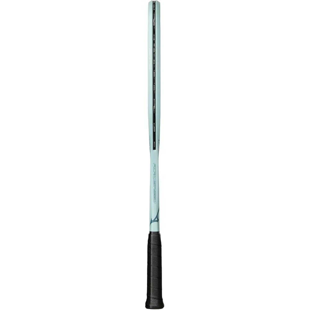 Mizuno Acrosspeed V-01 Unisex Soft Tennis Racket Frame Only with Portable Case Ash Green Yellow 63JTN6A3 Size 0