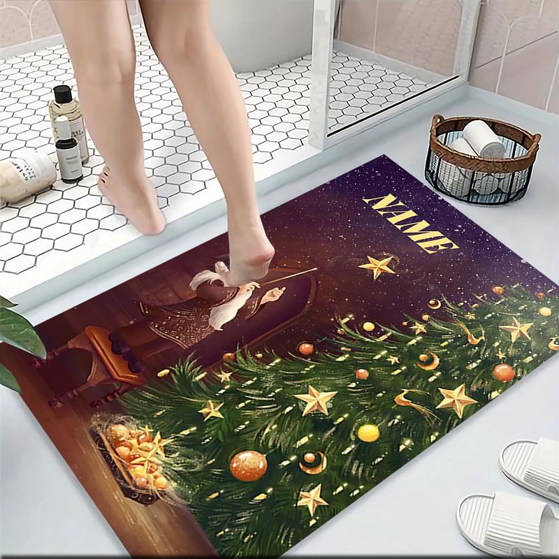 Custom Name Wizard's Ancient Wisdom Carpet Rug Customizable Soft Washable Anti-Slip Home Living Room Sofa Mats Personalized Rug. 090961