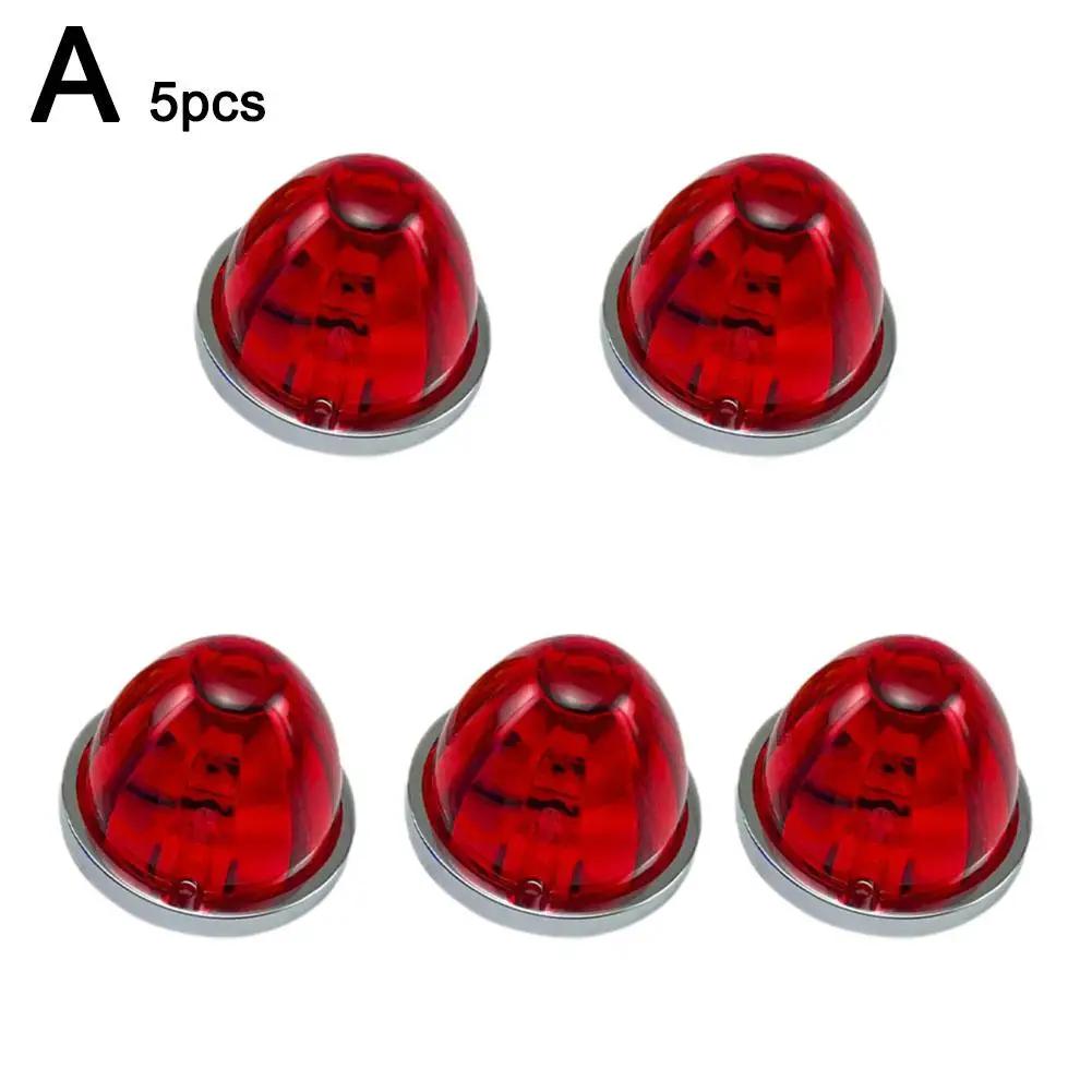 5pcs Watermelon Side Marking Lamp Waterproof Multi DIY Easy Heavy Vehicle Duty Color Install Lens E0R3