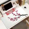 Cherry Blossoms In Japan Mouse Pad Square Office Gaming Desk Mat Waterproof Nonslip Rubber Decorative