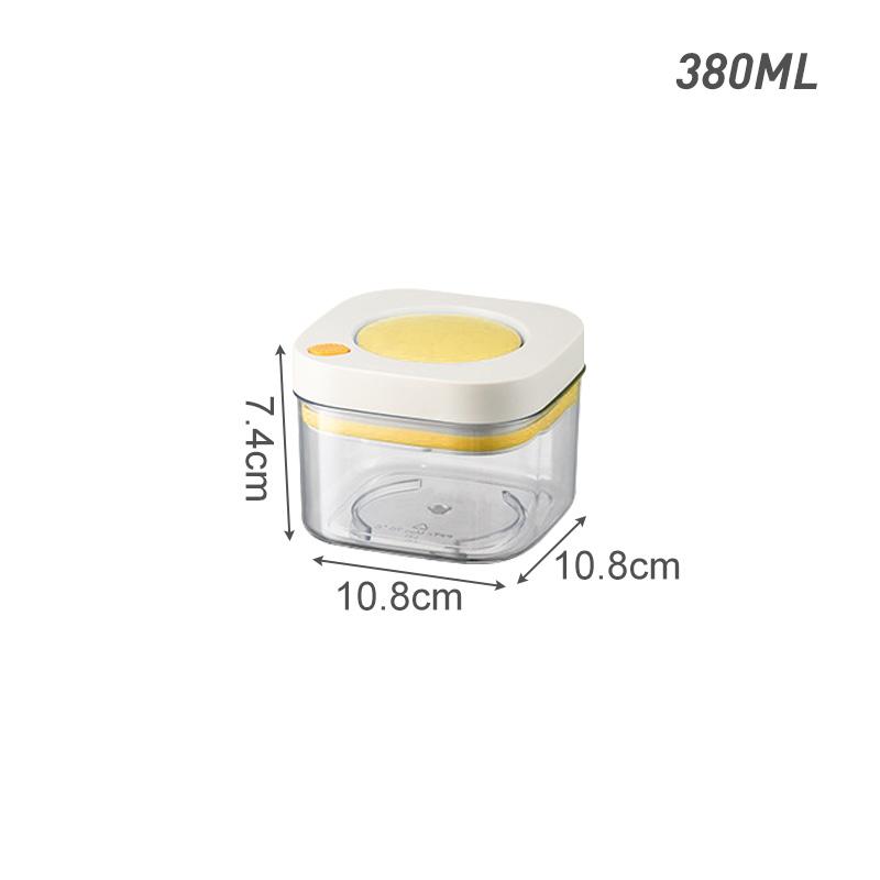 

1 шт. Вакуумный герметичный контейнер для еды Пластиковая коробка для хранения кофейных зерен и круп Прозрачная банка для хранения продуктов на кухне Кухонные органайзеры