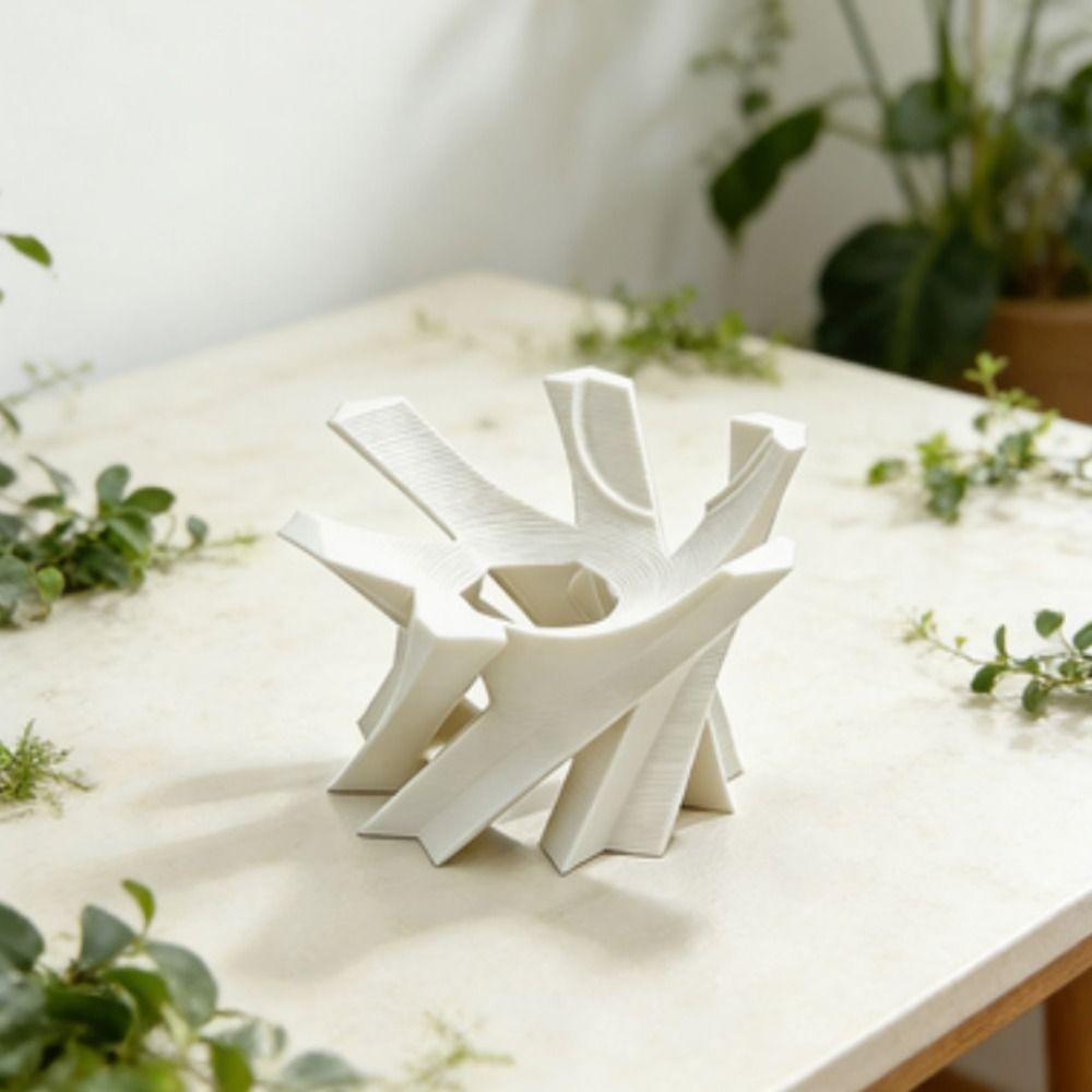 Hot 3D Printed Desk Support Stand Plastic Durable Small Ornaments Black White Table Models for Home Decoration
