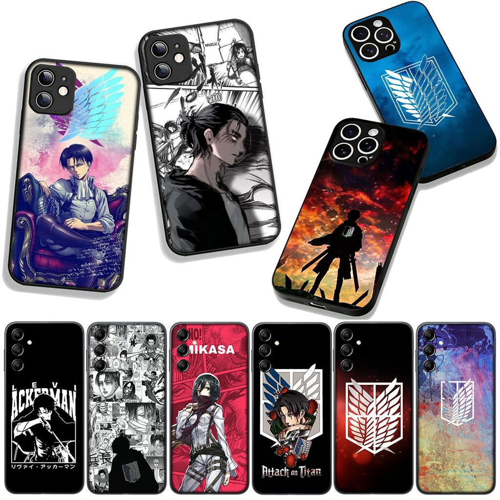 Phone Cover Levi Attacks on titan Jaeger Eren for Apple iPhone 17 16 11 Pro XS Max XR 6 7 8 Plus + 16E SE 2020 Air 5 8+ Case