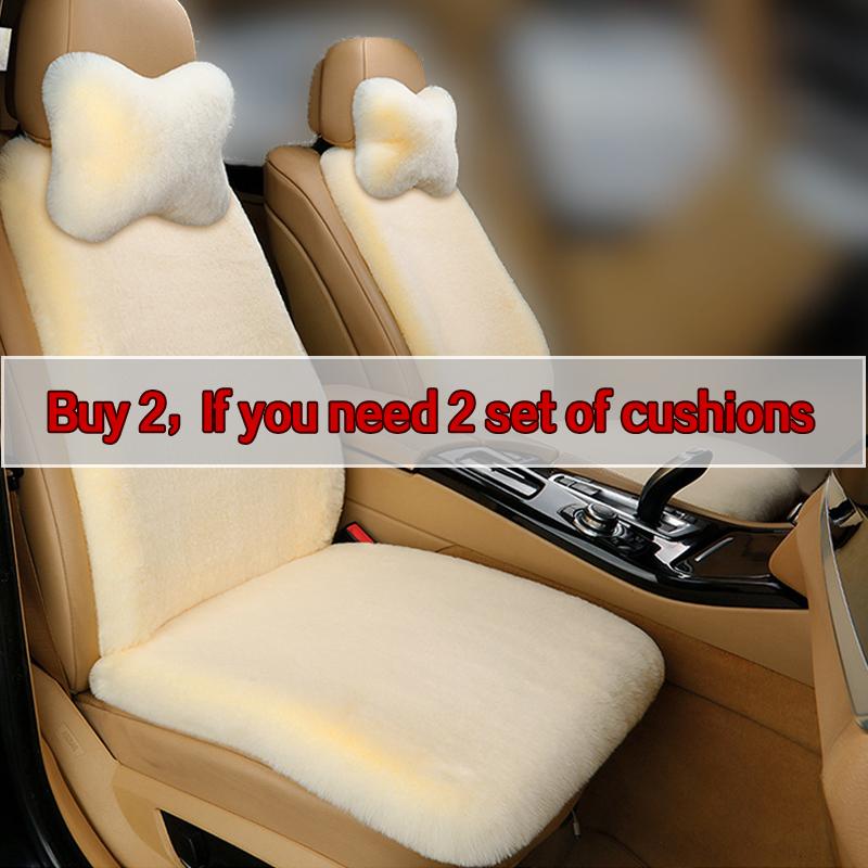 Plush Seat Cover Cushion For Volkswagen Passat B5 B7 B8 Golf 4 5 6 7 Polo Winter warm Plush Protector Interior Accessories