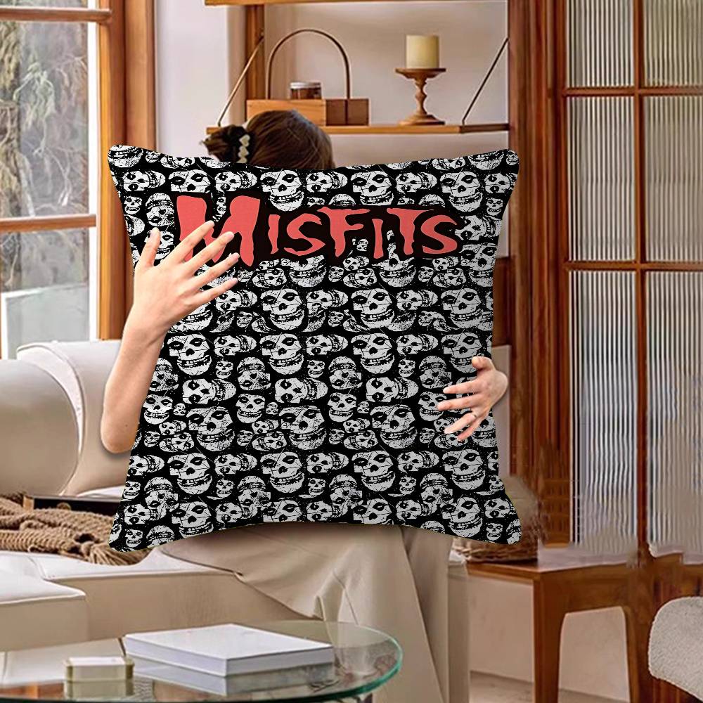 M-Misfits Band Personalized Pillow Dust Cover Bedroom Kids Party Decoration Pillowcase Birthday Children Gift