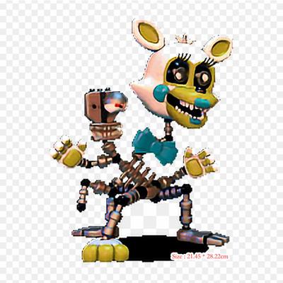 FNaF World Five Nights At Freddy's 2 GIF Nažehlovací fólie na oblečení Taška na trička Nálepky s přenosem tepla Nažehlovací záplaty