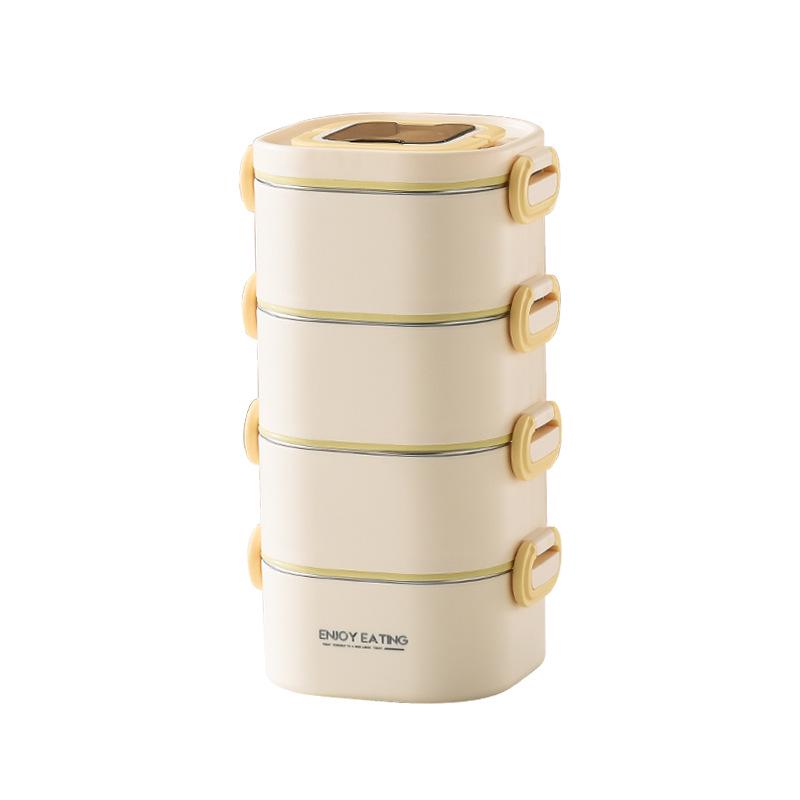 316 Multi-layer Stainless Steel Insulated Lunch Box for Office and School – Portable Bento with Lid