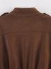 European & American Women's Suede Texture Jacket Coat