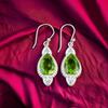 Peridot Gemstone 925 Solid Silver Jewelry Handmade Drop/Dangle Earrings 1.80" EE-42-4