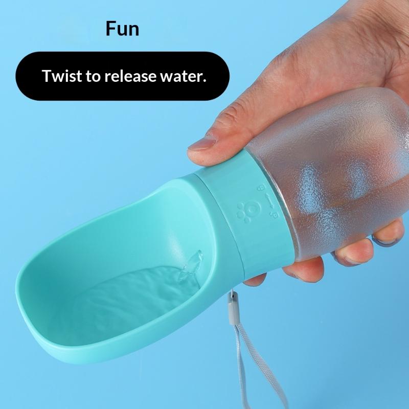 Portable Dog Water Bottle Leak Proof Non-Spill 100ml Pet Drinking Cup for Small Medium Dogs Outdoor Hiking Travel