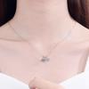 S925 Sterling Silver Moissanite Bicycle Choker - Women's Cute & Versatile Fashion Necklace, Internet Celebrity Style