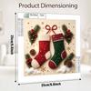 Perlenmalerei Weihnachtsstrumpf Kunst-Set DIY Feiertags-Heimdeko Malerei. 65 Zeichen.