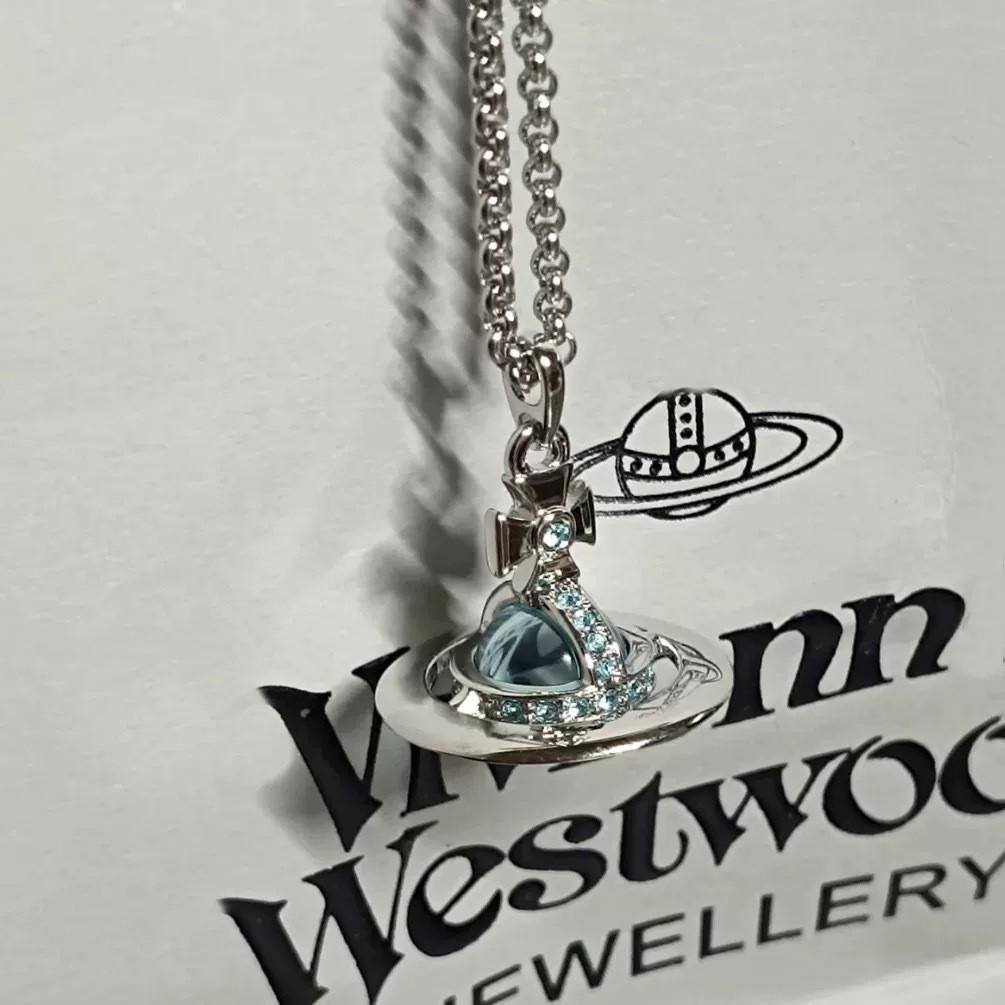 

Намисто «Імператриця Довагер» 3D скляна сфера Сатурна - Розкішний нішевий ланцюжок для ключиць