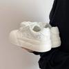 Summer casual board shoes women's new platform white shoes with skirts thin canvas shoes niche bread shoes