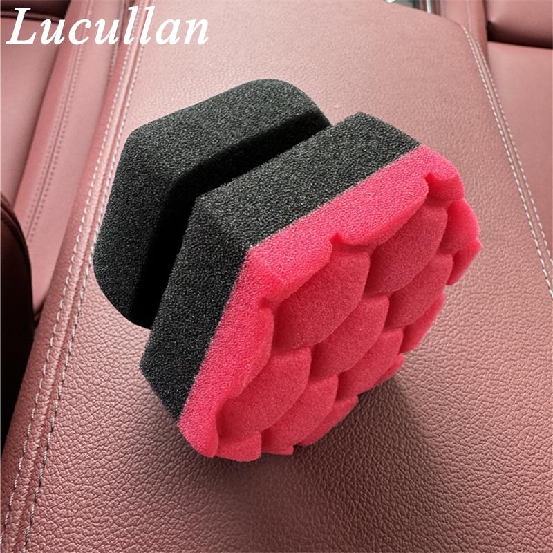 Lucullan Multi Purpose Foam Sponge Puck Car Detailing Tools For Mess Free Application of Tyre Dressing Applicator