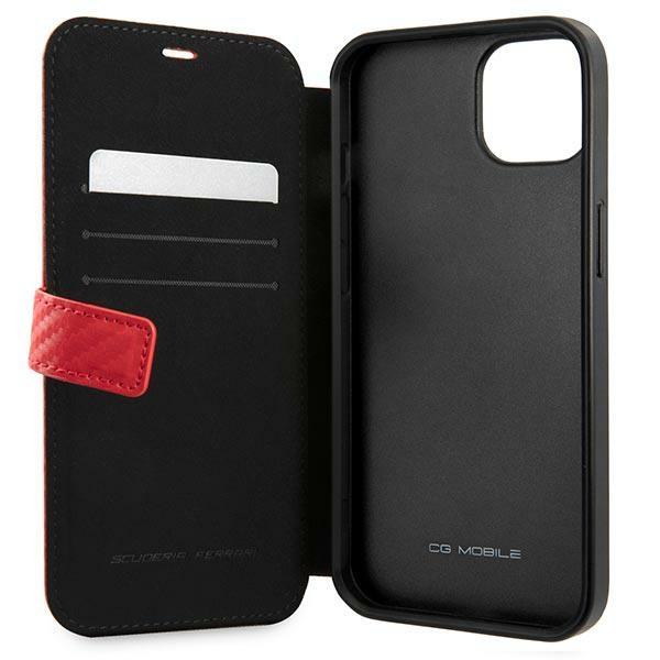 Ferrari Fesaxflbkp13Sre Iphone 13 Mini 5,4 Czerwony/Red Book On Track Carbon Stripe