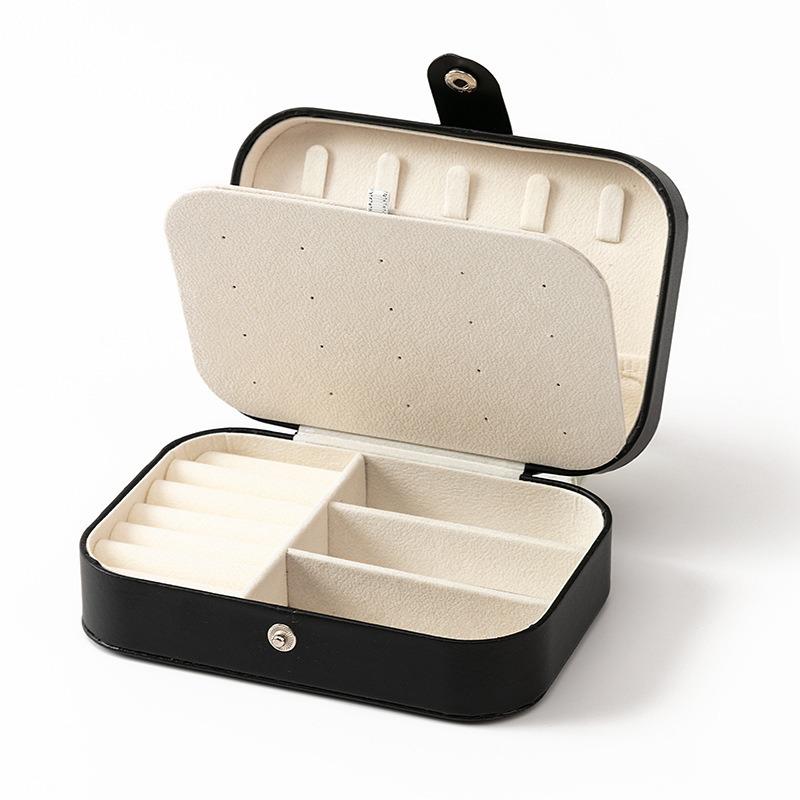 Jewelry storage box High-grade anti-oxidation stud earrings, necklace, jewelry ring grid desktop large-capacity display box