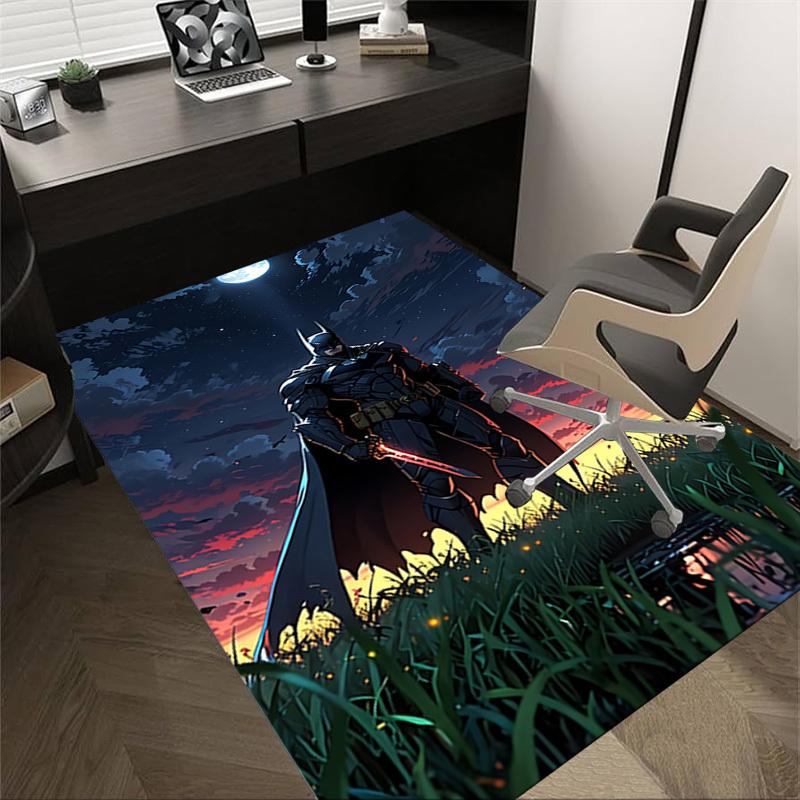 

1 шт. Бэтмен, Ночной ковер, для декора дома и офиса, Коврик под офисное кресло, Праздничный подарок, Ковер для конференц-залаL1160 60cm by 90cm