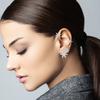 Sparkling Snowflake Ear Clip Ear Cuff for Women Girls Snowflake Non Piercing Ear Clip Earrings Party Wedding Jewelry