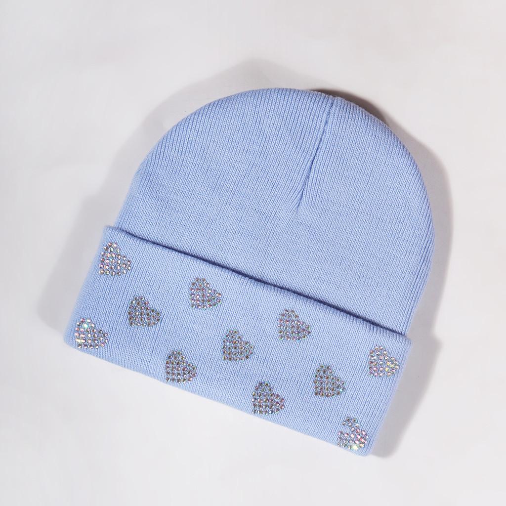 Fashionable Heart Shaped Design Beanie With Insulation For Outdoor Sports