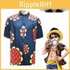 Auffälliges One Piece Luffy Sonnenblumen-Shirt für Cosplay oder Alltagskleidung